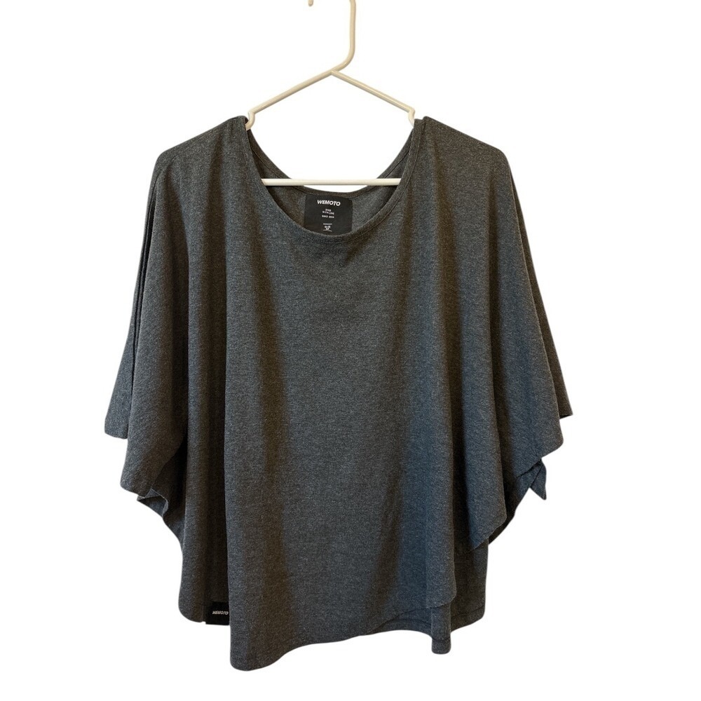 Wemoto Gray Dolman Sleeve Top Casual Relaxed Fit‎ Women's Size Medium